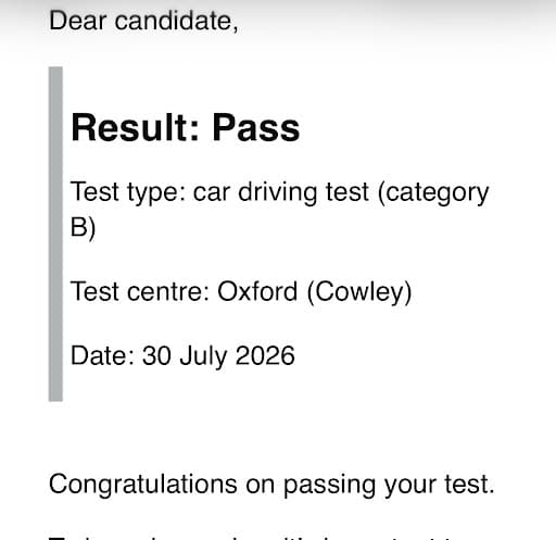 Oxford Intensive Driving School — Customer photo