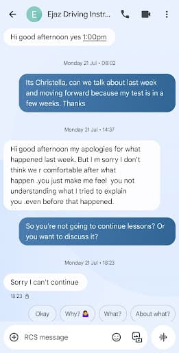 EDS driving school — Customer photo