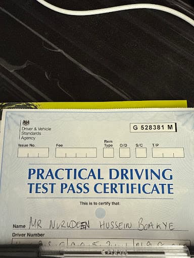 Automatic & Manual Driving Lessons Birmingham — Customer photo