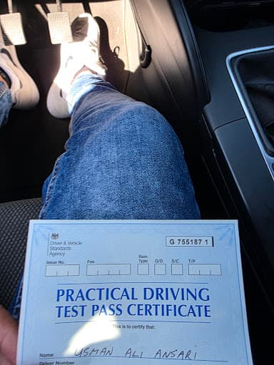 Muzaf Driving school manchester driving lessons manual automatic intensive best instructor driver instructor — Customer photo