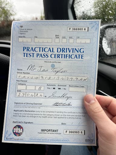 Yorkshire Driving Instructor — Customer photo