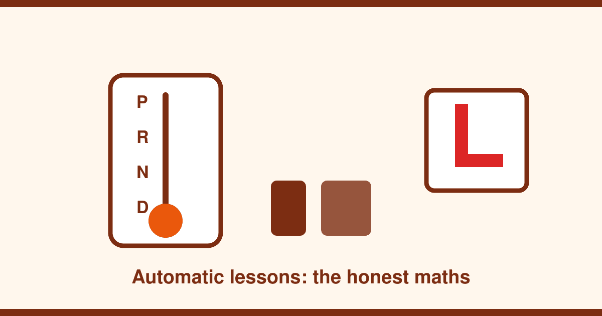 Automatic Driving Lessons in the UK: Costs, Pass Rates and the Licence Catch