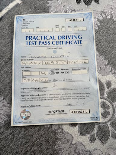 HSM Swindon Automatic Driving School — Customer photo