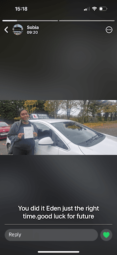 Female Driving Instructor- Sobya — Customer photo