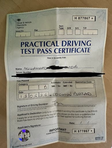 EXCLUSIVE Driving Academy — Customer photo
