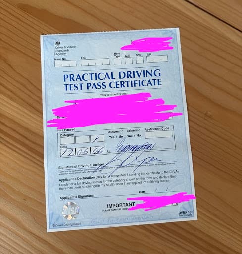 A1 Driving School Ltd | Manual and Automatic — Customer photo