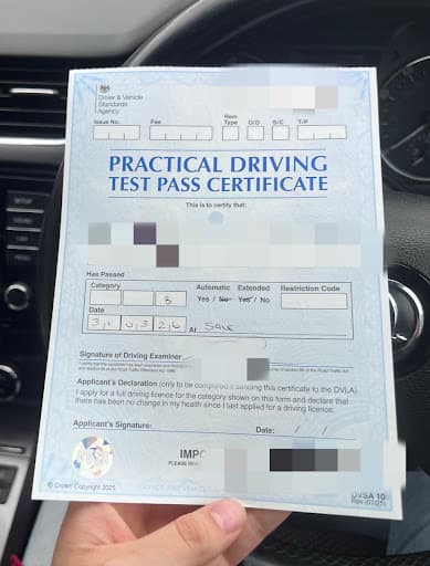 Astra Driving School Manchester — Customer photo